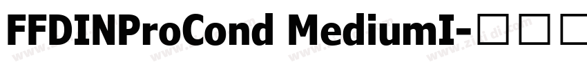 FFDINProCond MediumI字体转换